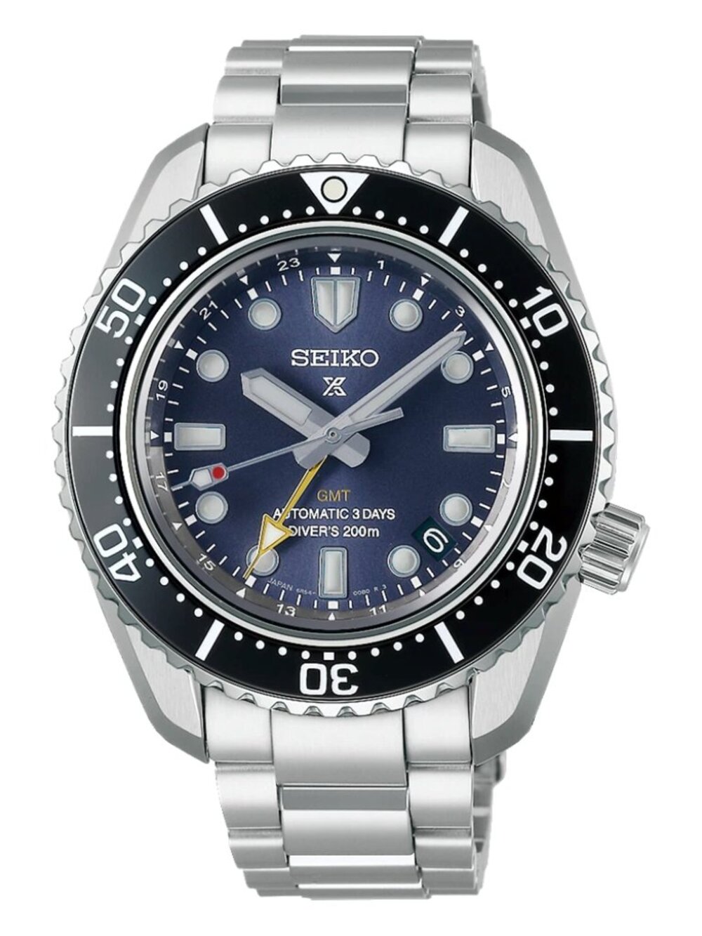 Seiko Prospex Diver Men's Automatic Watch Blue Dial Silver Bracelet SBEJ021